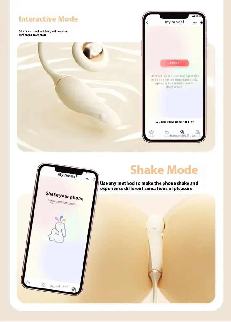 wasserdichter vibrator rotierende perlen