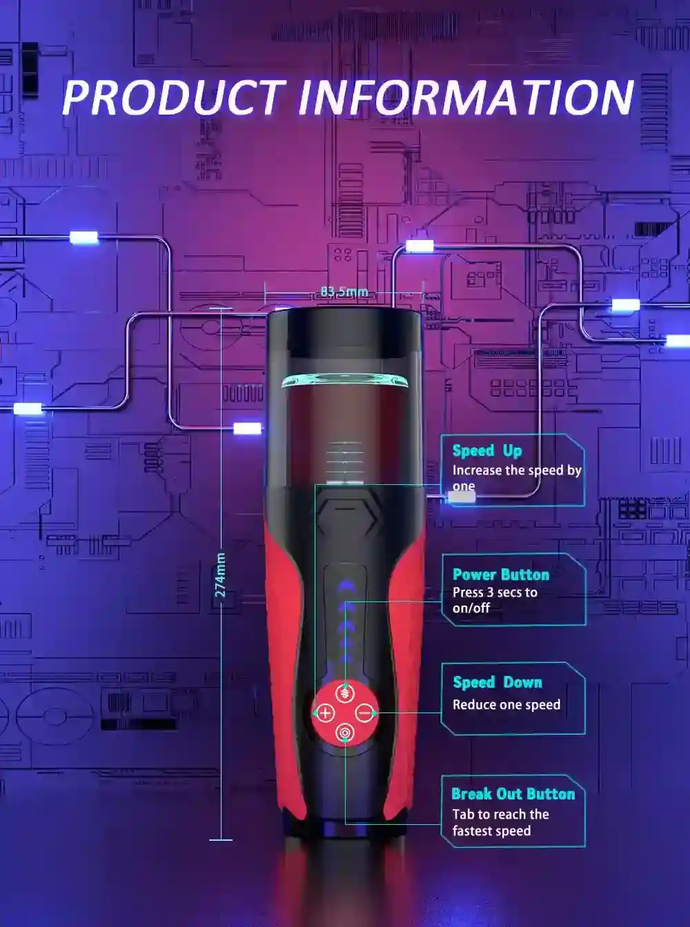 wasserfester masturbator tpe usb ladefahig