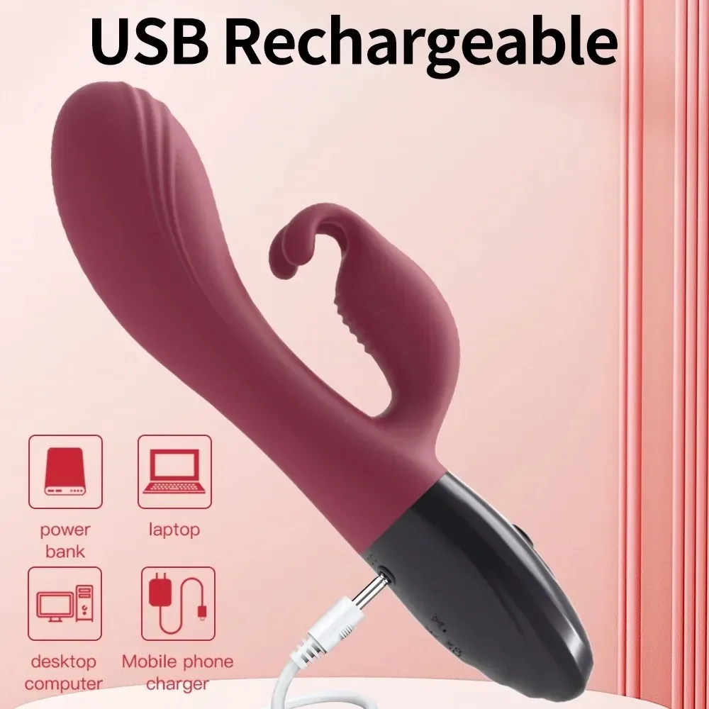 weinroter vibrator mit ergonomischem design