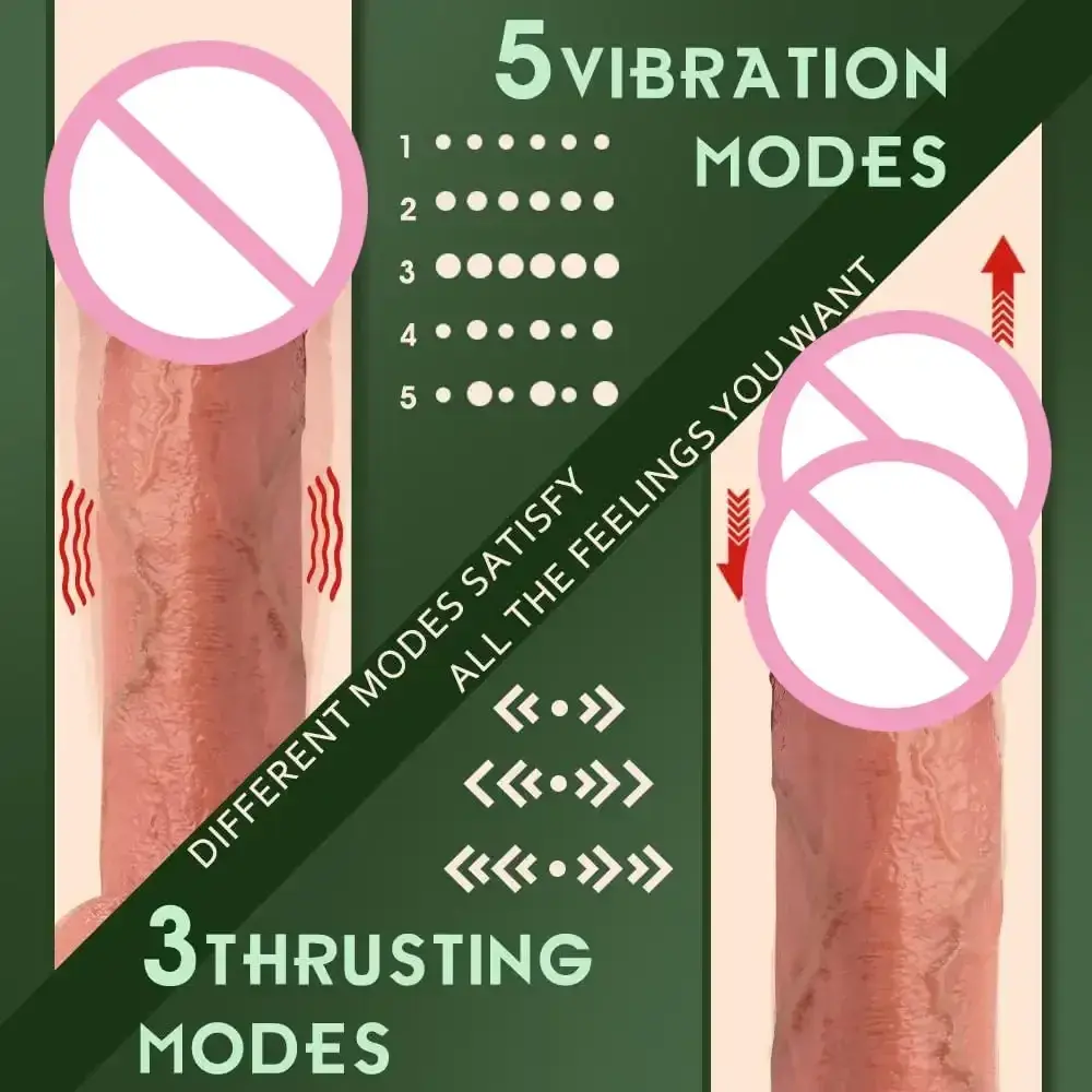 wiederaufladbarer dildo mit stossfunktion