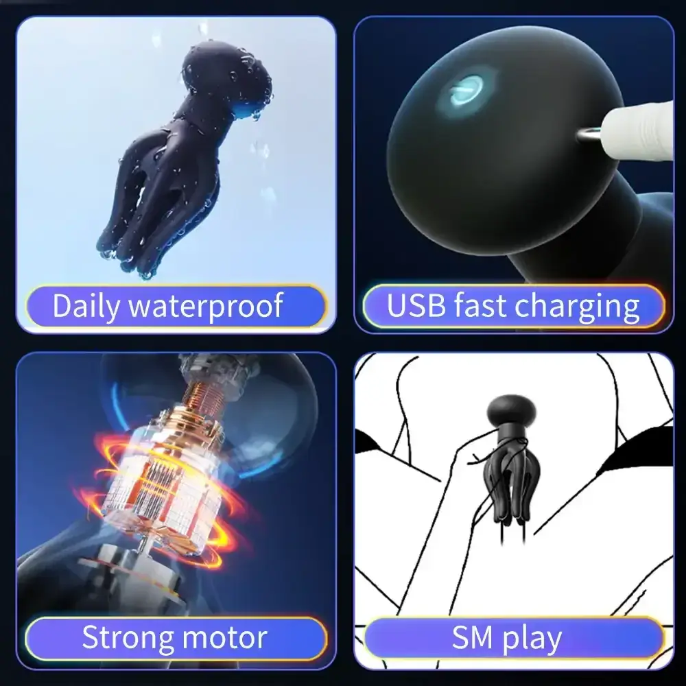 wiederaufladbarer masturbator mit starkem motor