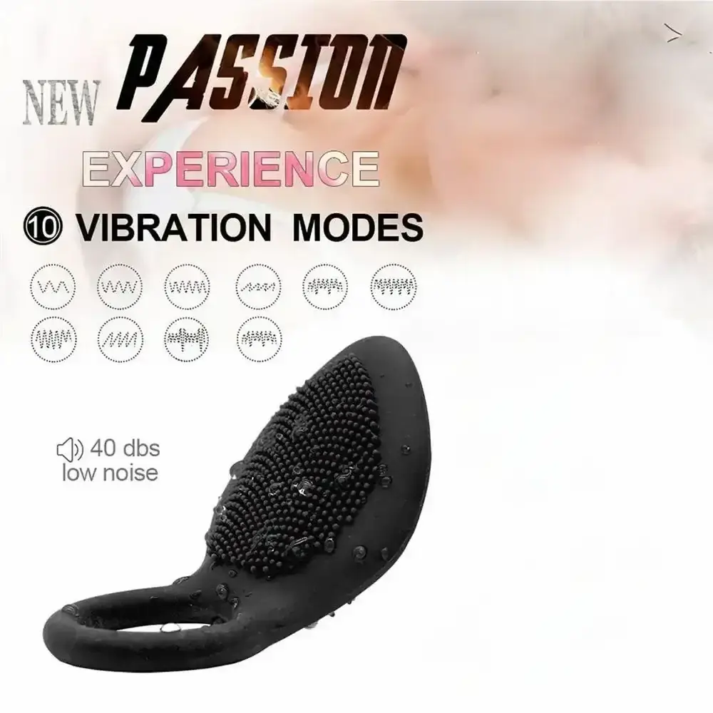 wiederaufladbarer penisring spritzwassergeschutzt schwarz