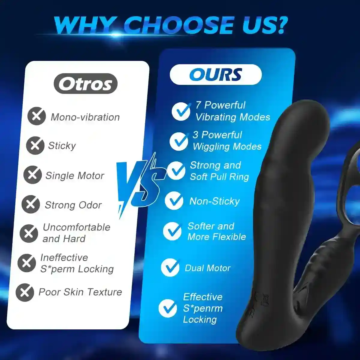 wiederaufladbarer prostata massage vibrator