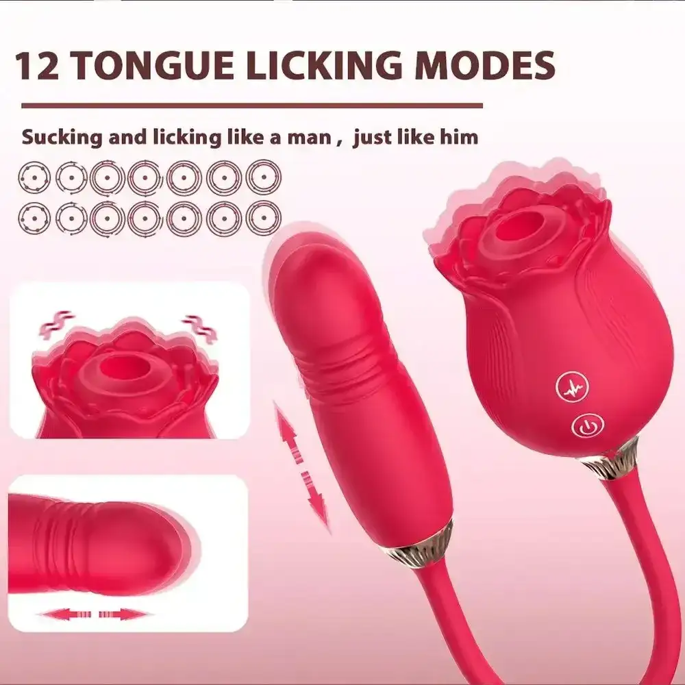 wiederaufladbarer rosen vibrator für frauen