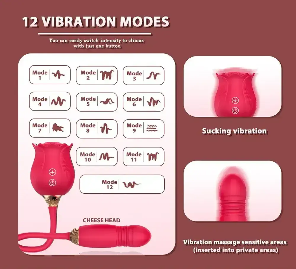 wiederaufladbarer rosen vibrator klein