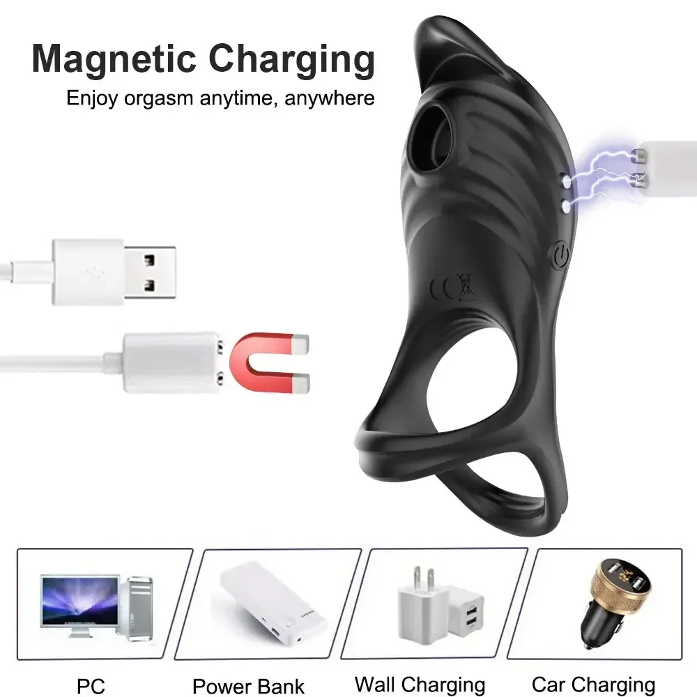 wiederaufladbarer vibrationsring silikon