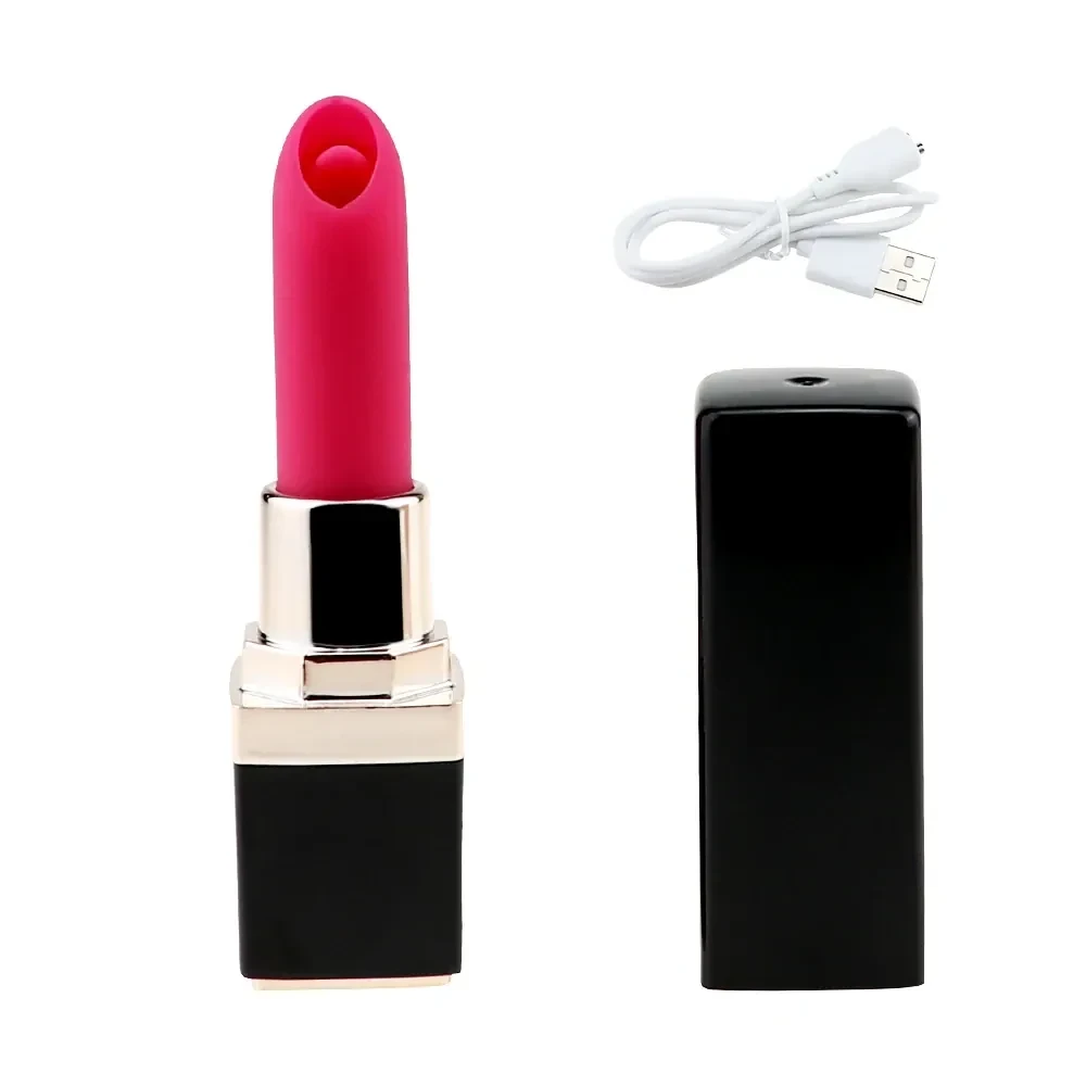 wiederaufladbarer vibrator in lippenstiftform