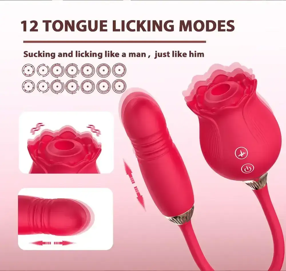 zungenstimulation rosen vibrator wasserdicht