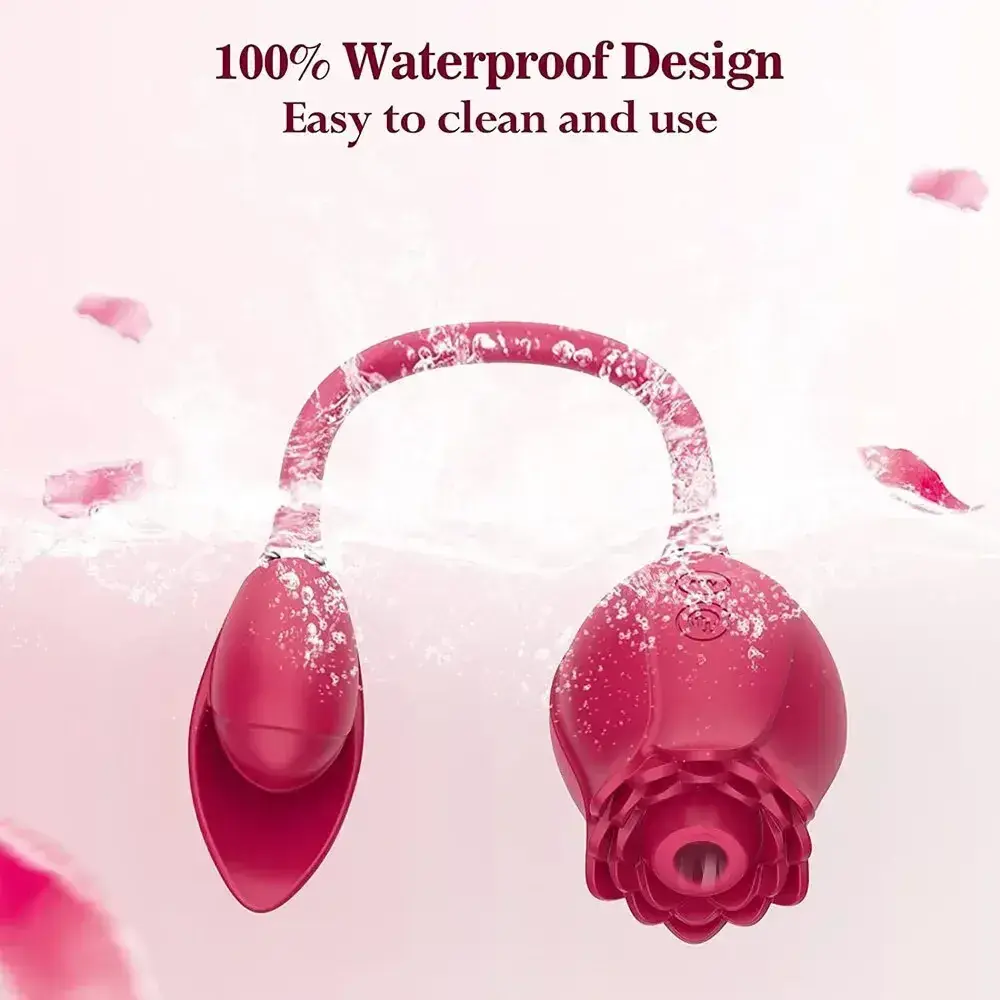 zungenvibrator mit rosenkopf design