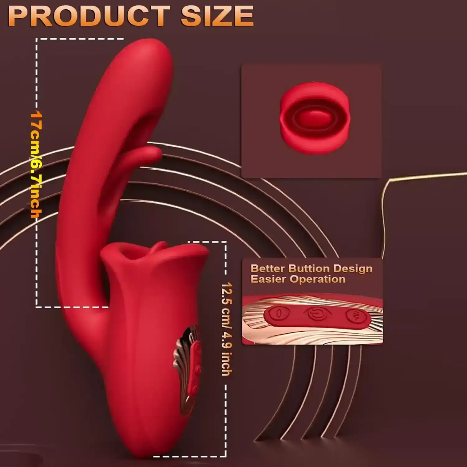 zungenvibrator mit verschiedenen vibrationsmodi