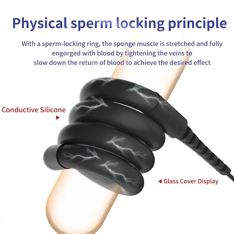 CONDUCTIVE silikon penisring stromspielzeug