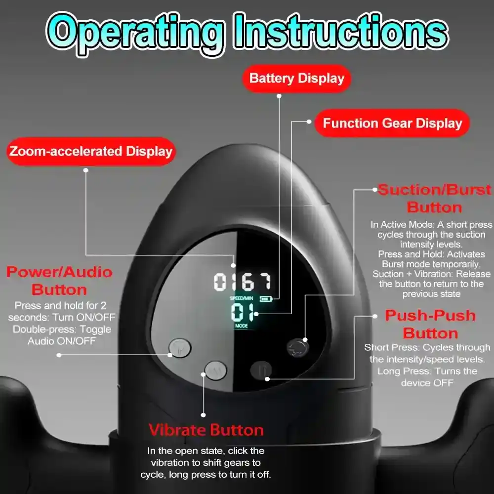 abs kunststoff masturbator mit lcd display