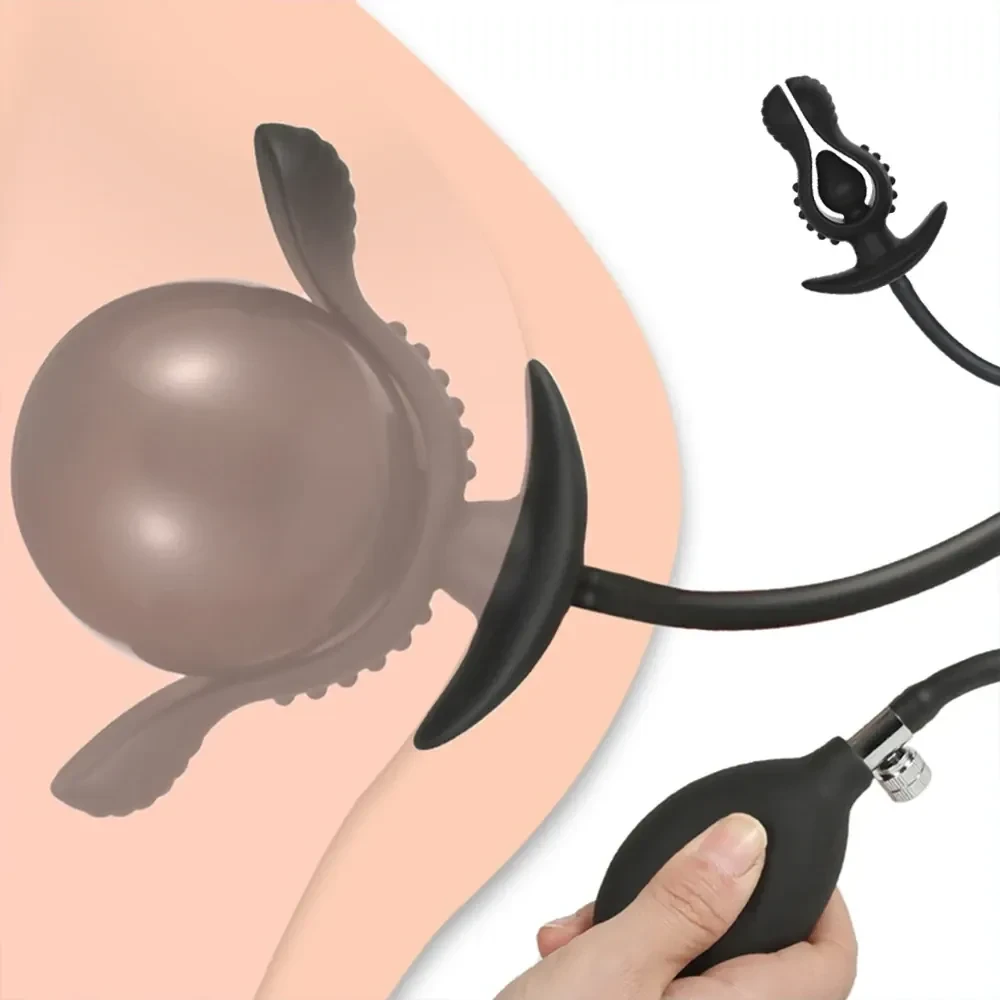 anal plug blume silikon aufblasbar