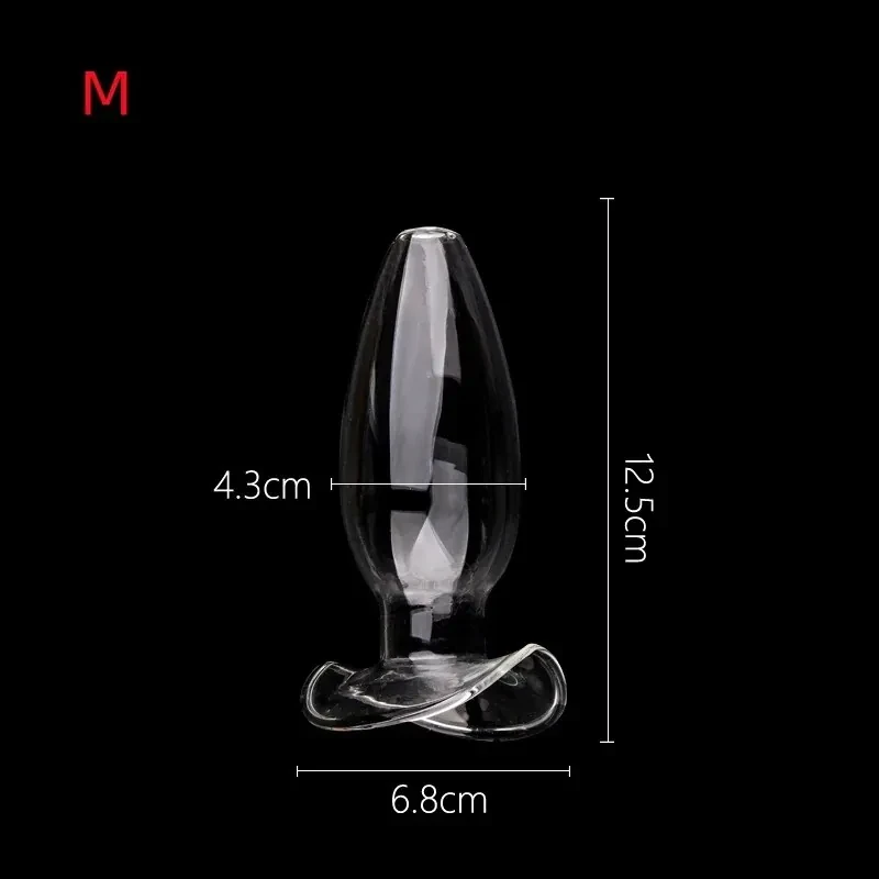 anal plug glas 12.5cm durchmesser 4.3cm