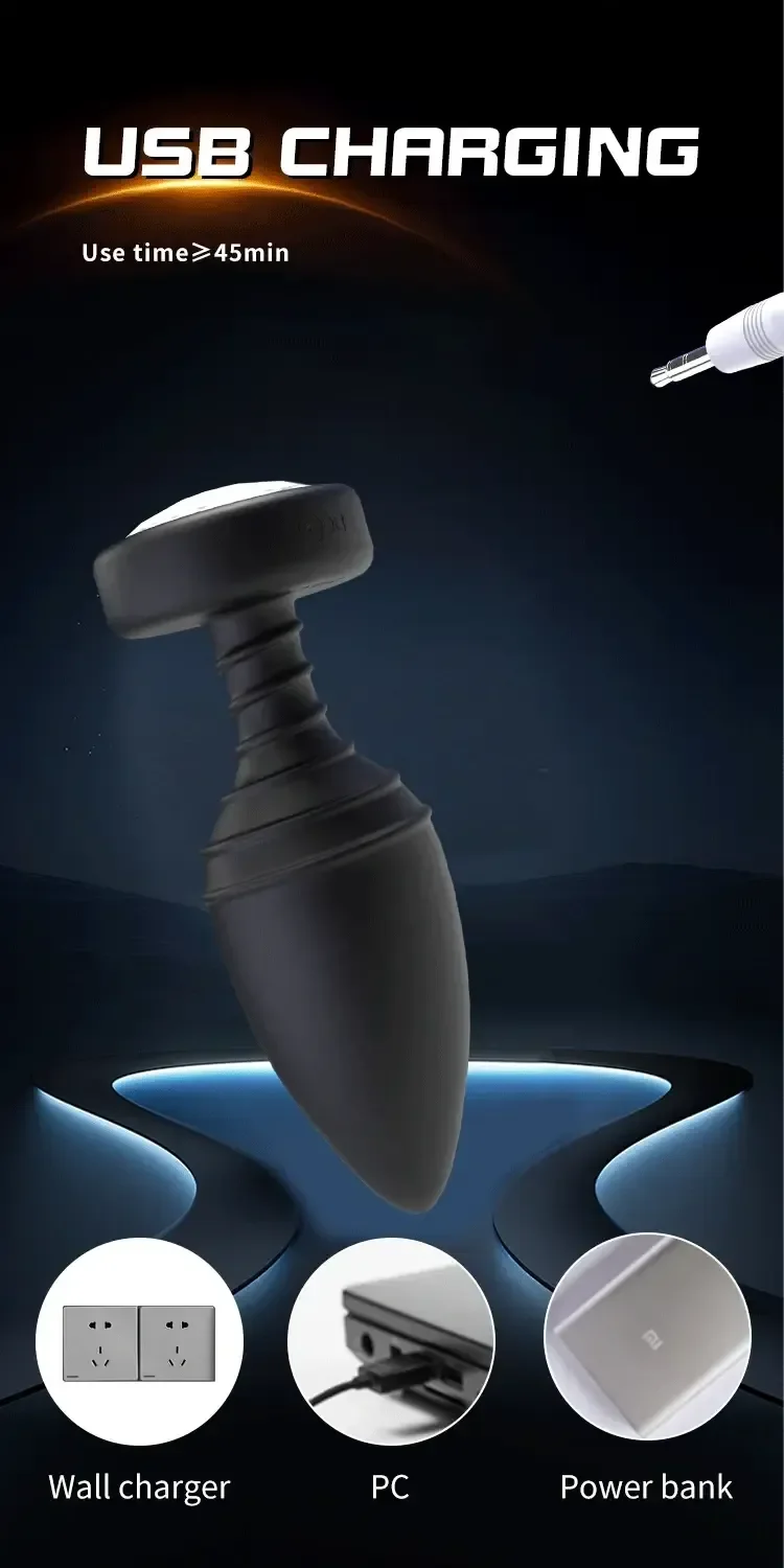 anal plug mit usb ladekabel