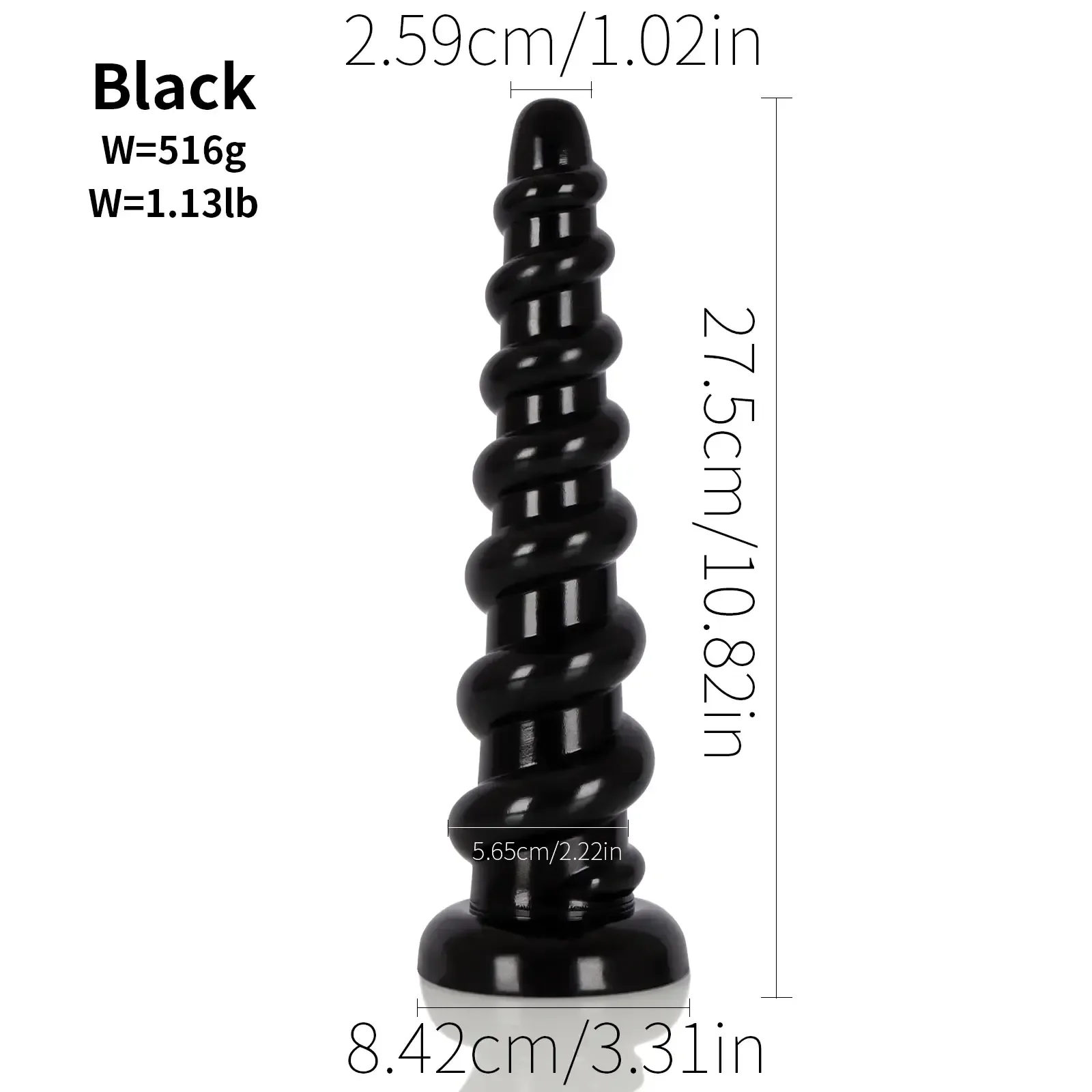 anal plug spiralformig blau