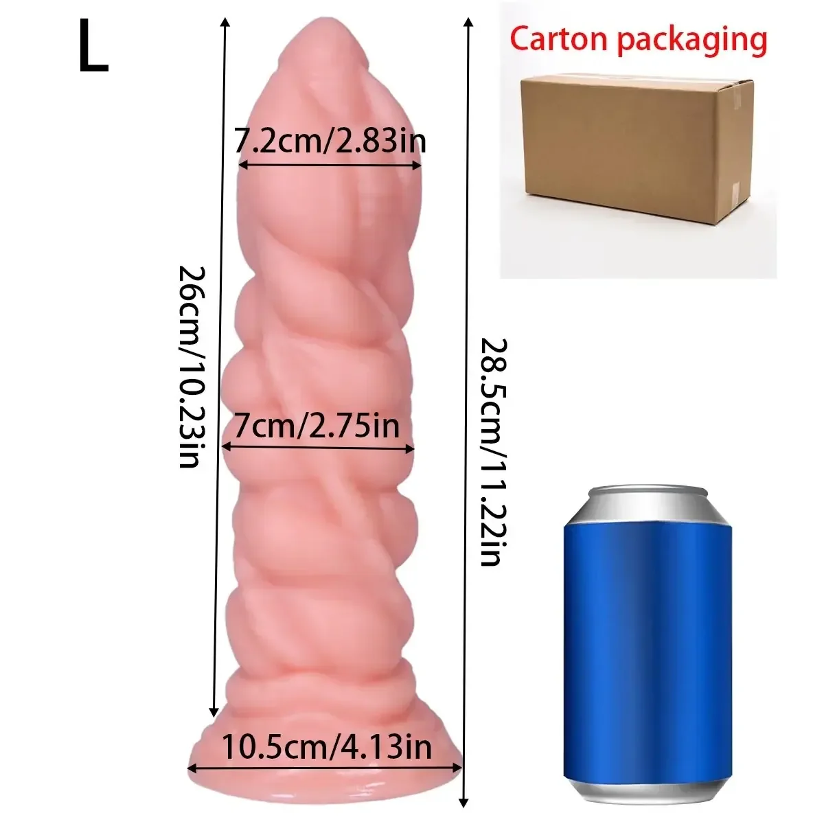 analdildo fleischfarben größe l