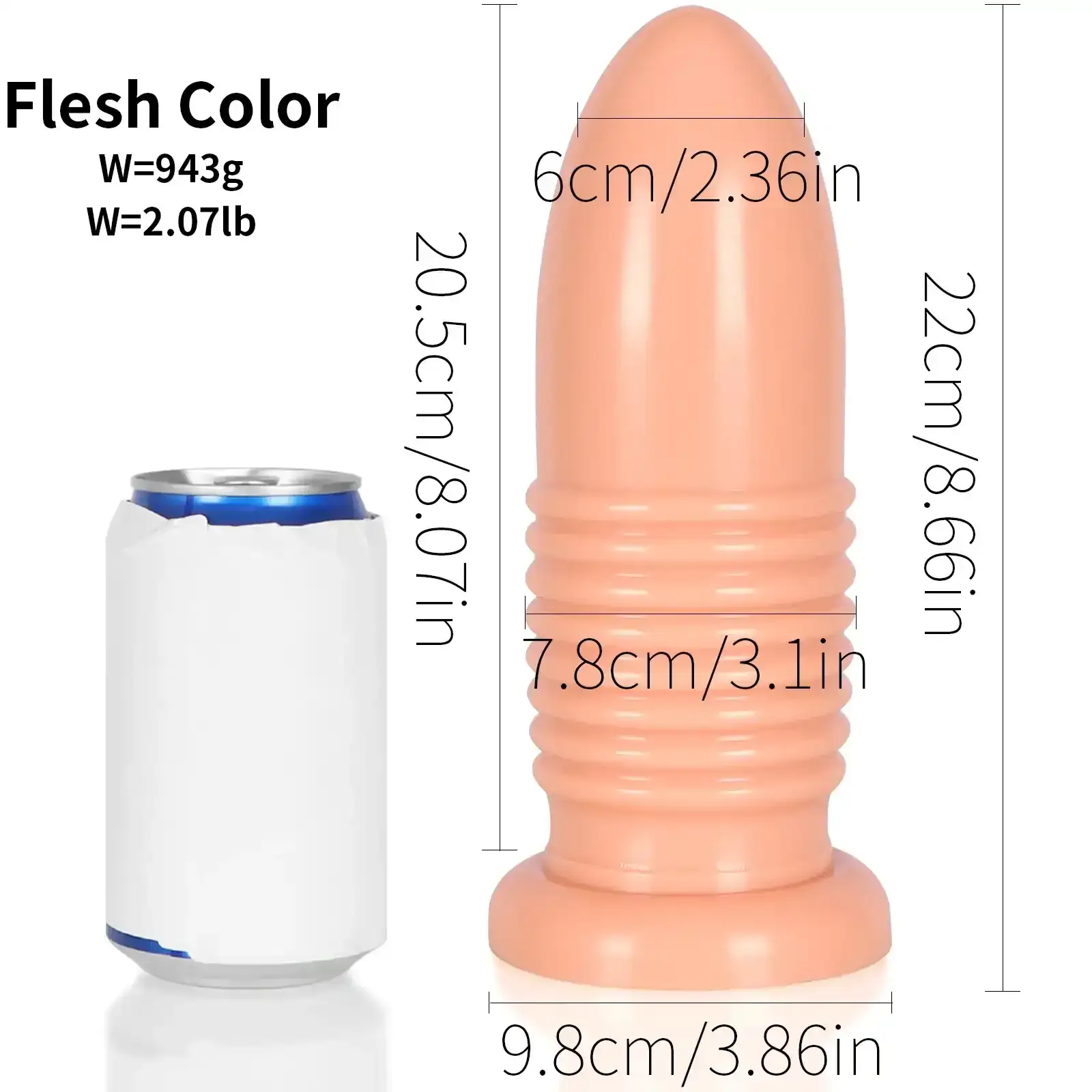 analdildo mit grosser saugkraft fleischfarben
