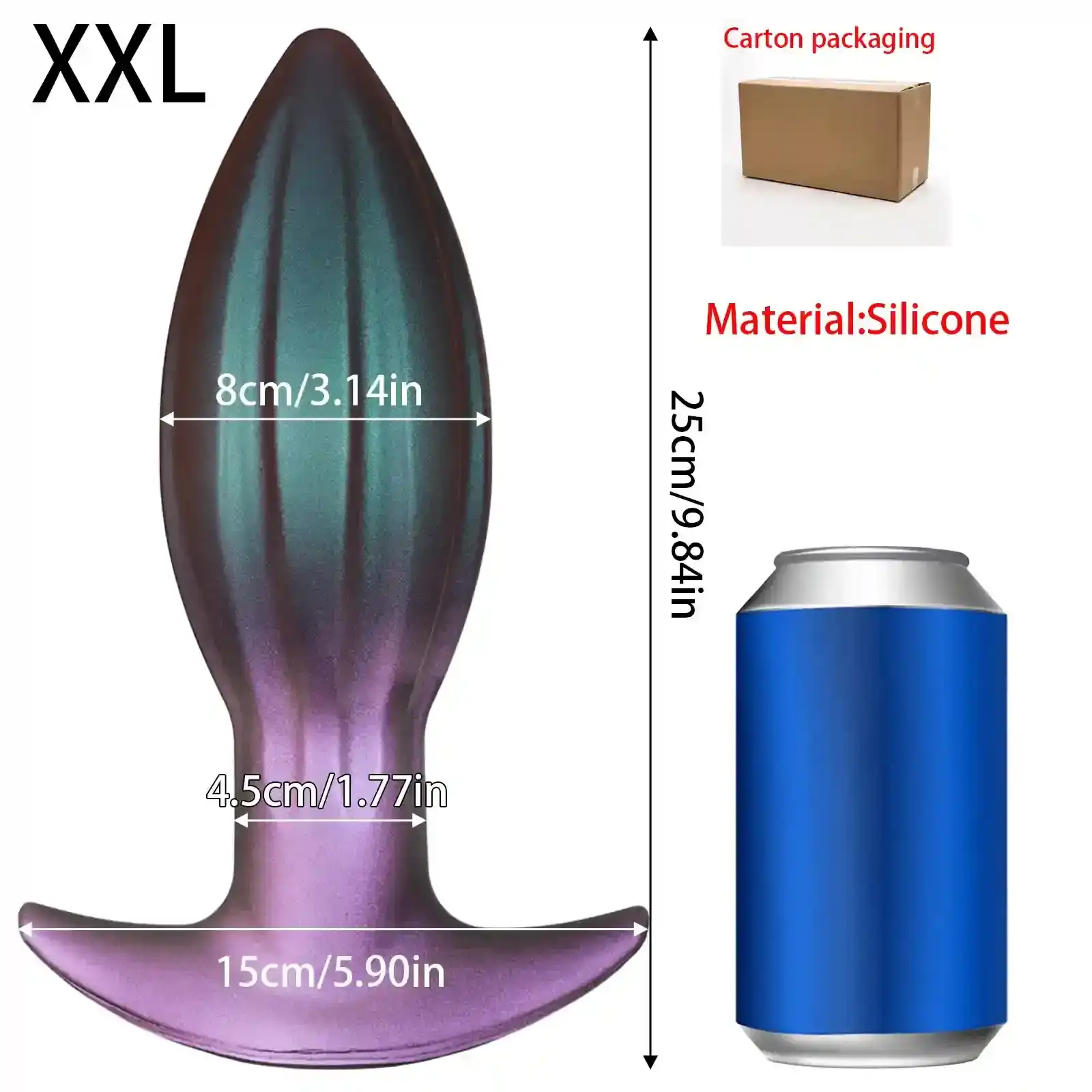 analplug silikon blau flexibel