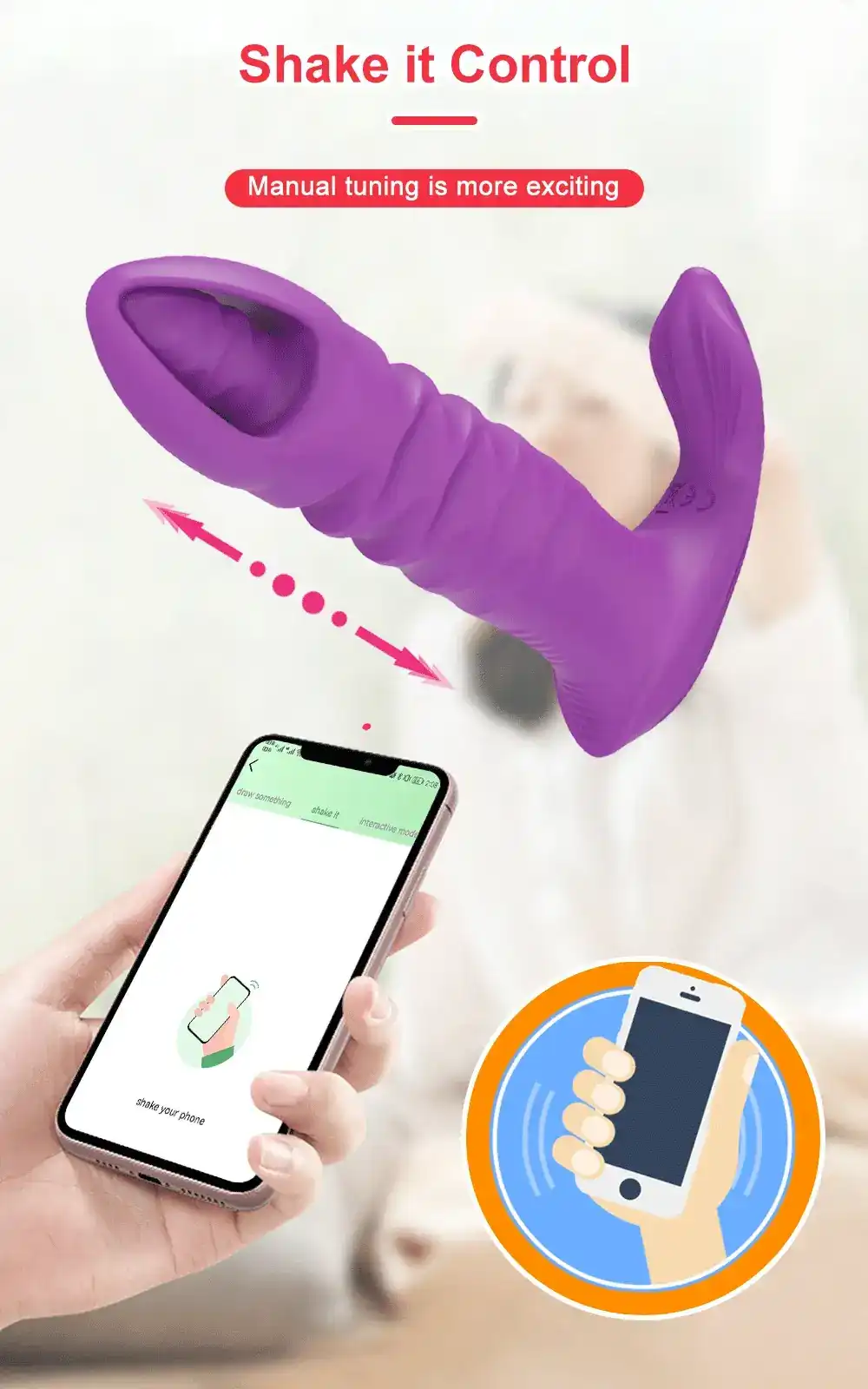 app gesteuerter vibrator lila