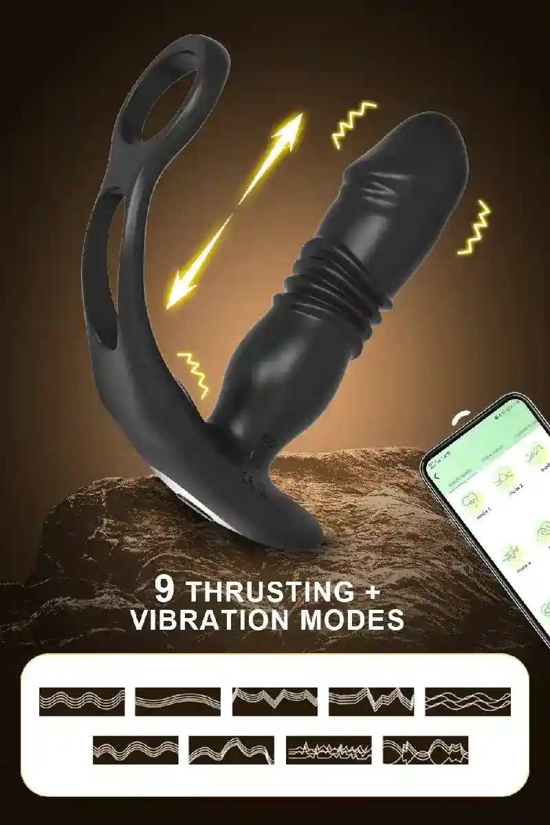appgesteuerter prostata stimulator schwarz