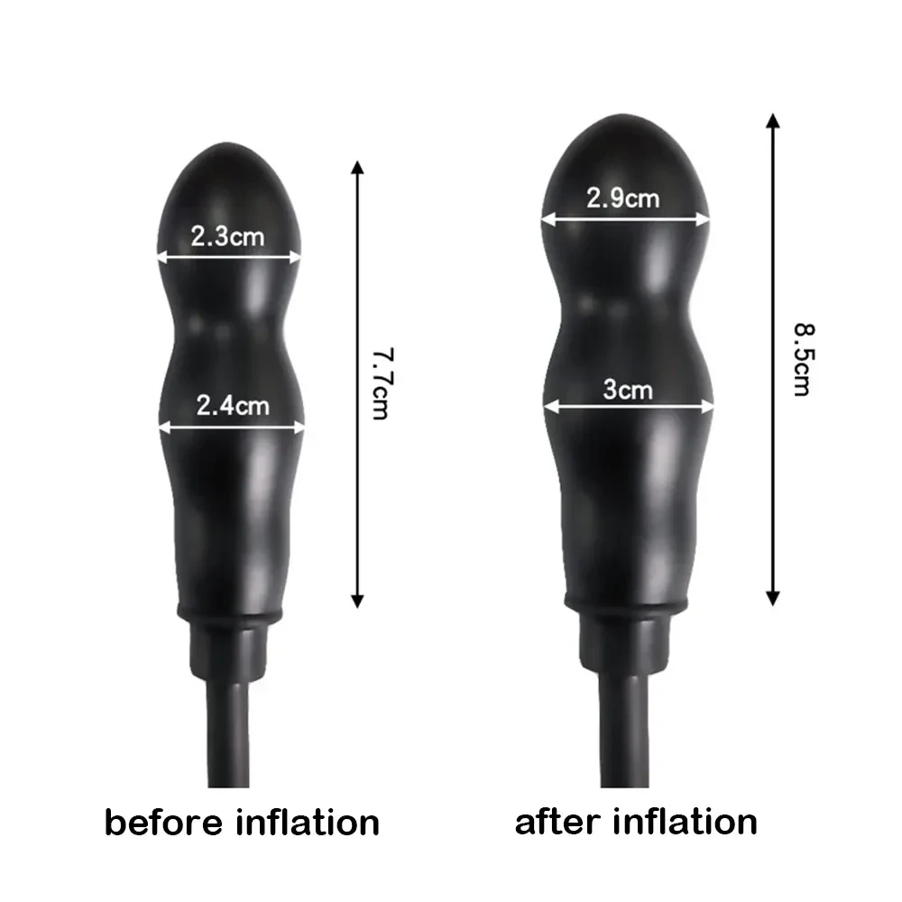 aufblasbarer butt plug weiches silikon