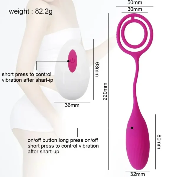 diskret silikon eier vibrator