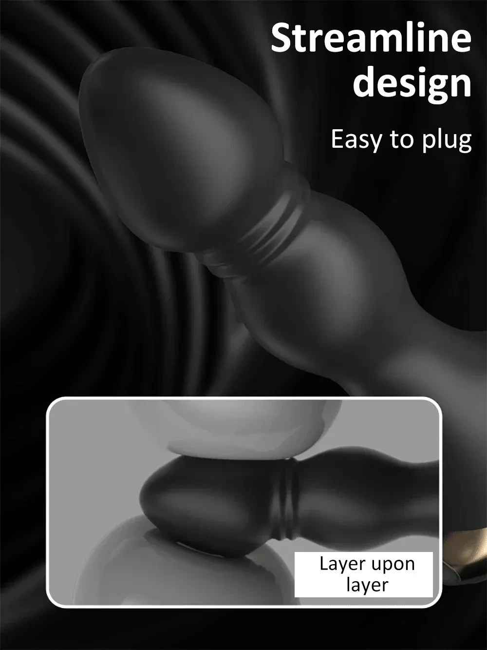ergonomischer anal plug silikon 2