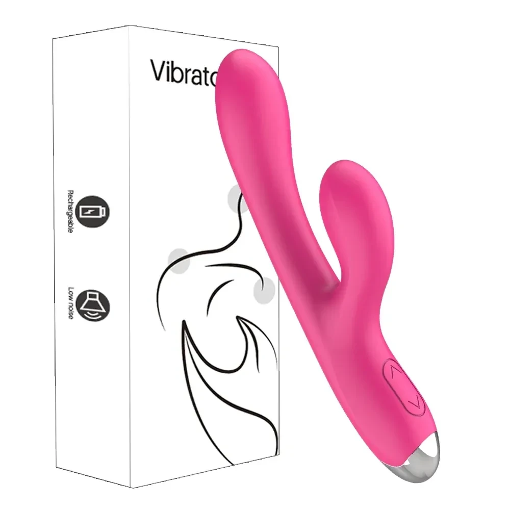 ergonomischer hasen vibrator silber