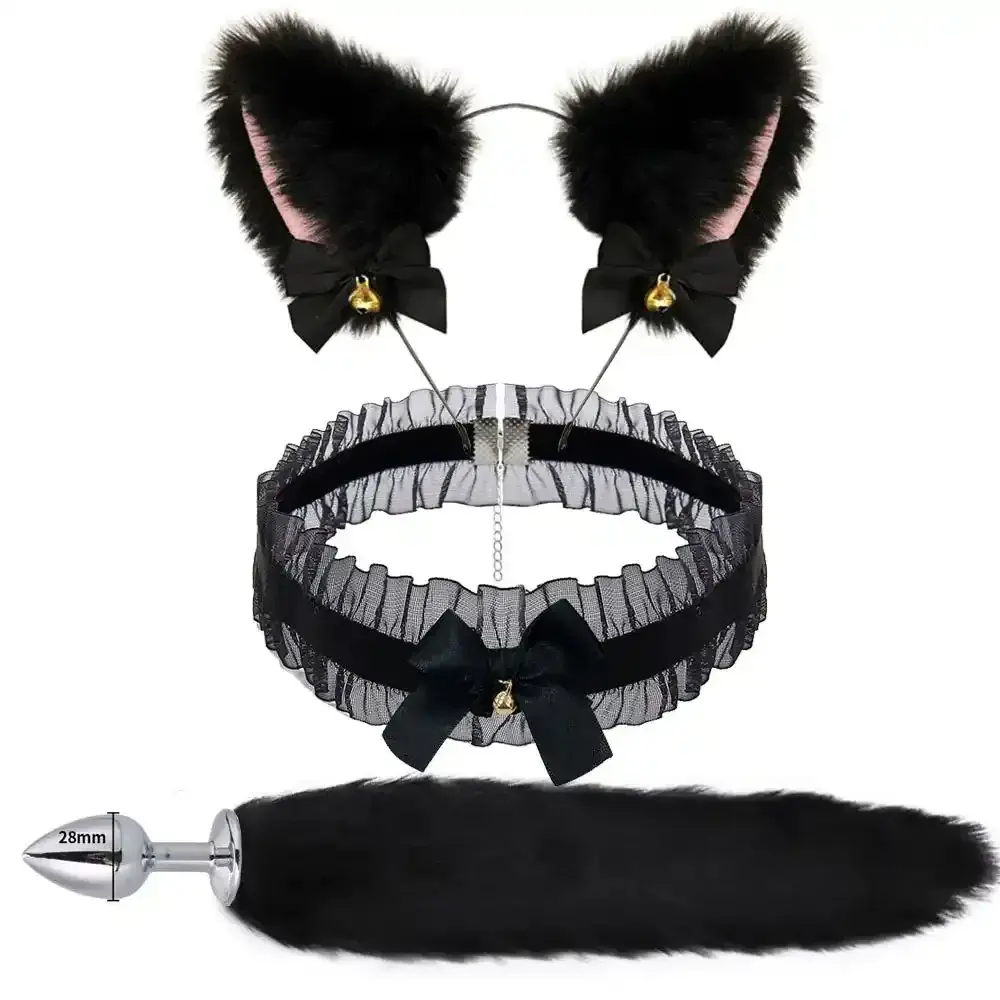 fuchsschwanz plug mit katzenohren