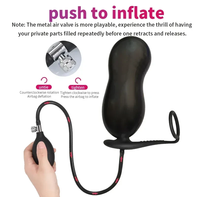 grosser aufblasbarer anal plug