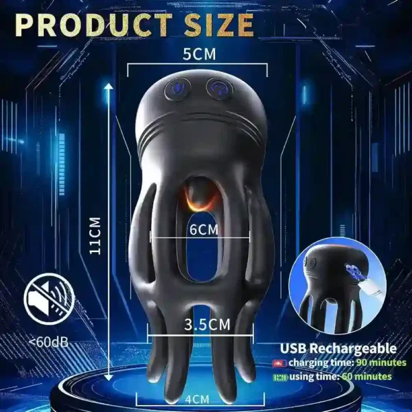 isensualflow de 3 motoren rotierender penis trainer