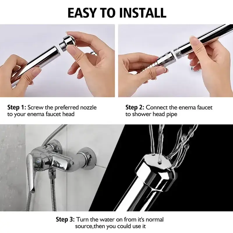 isensualflow de anal dusche metall drei spruhkopfe