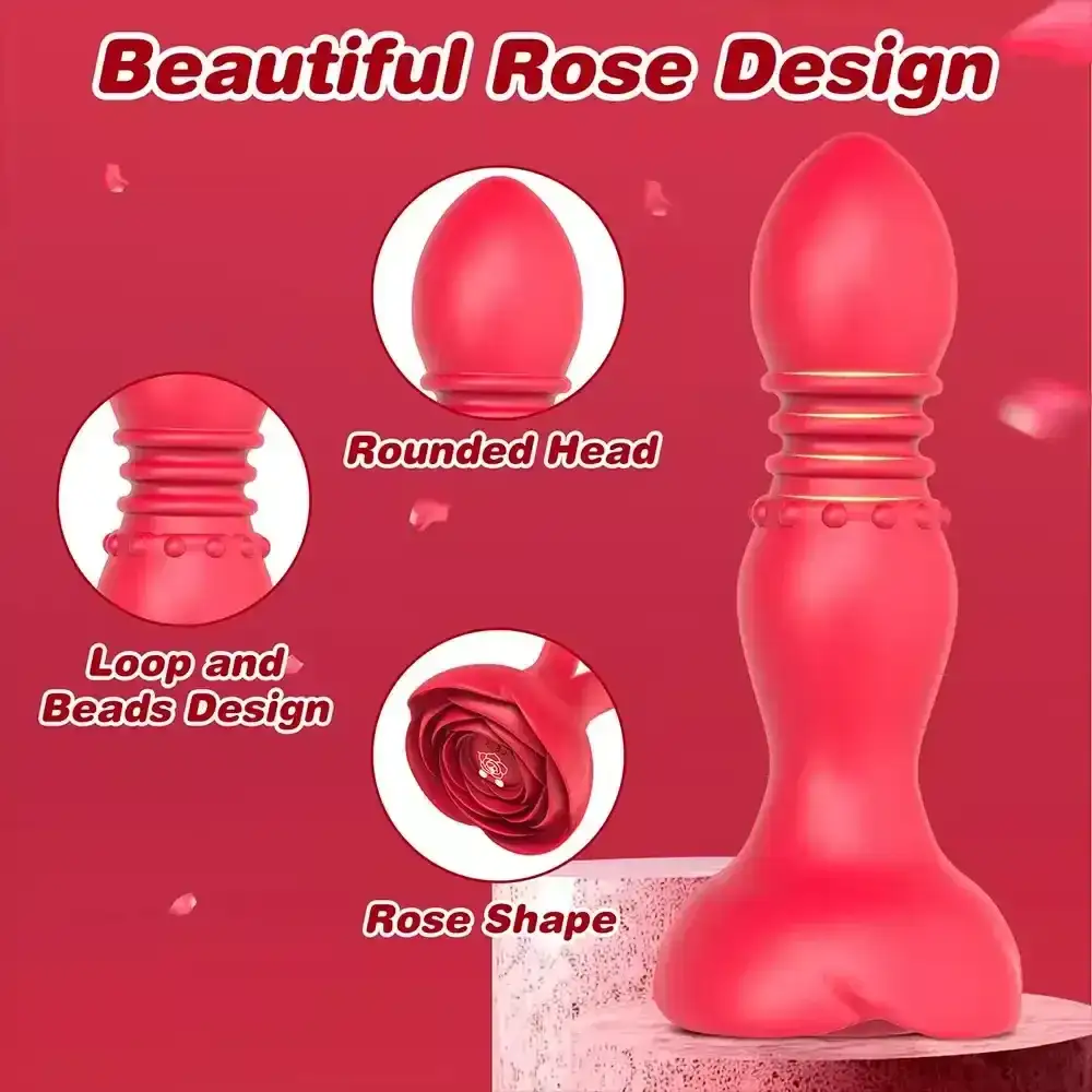isensualflow de anal plug rose silikon