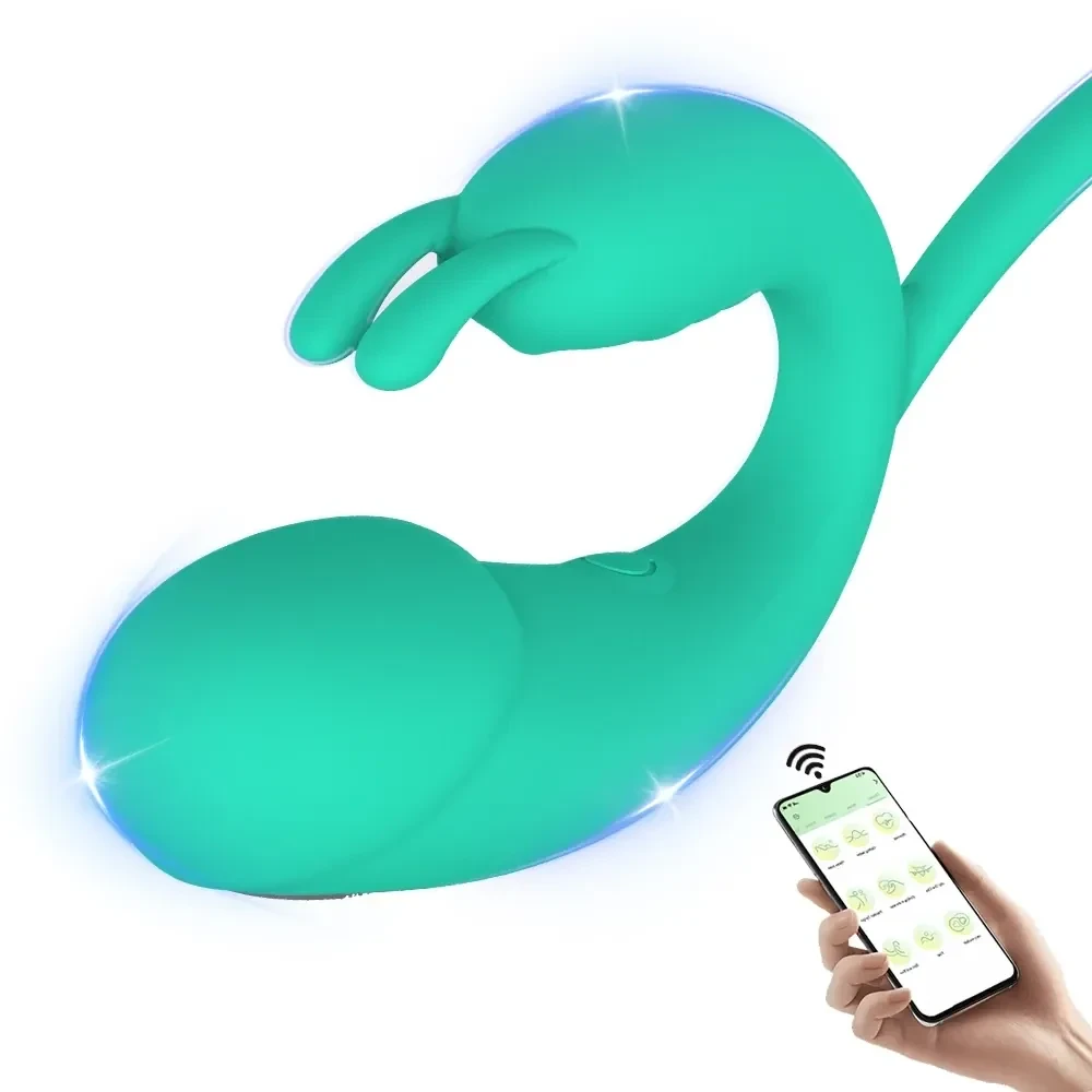 isensualflow de app gesteuerter hasen vibrator rot