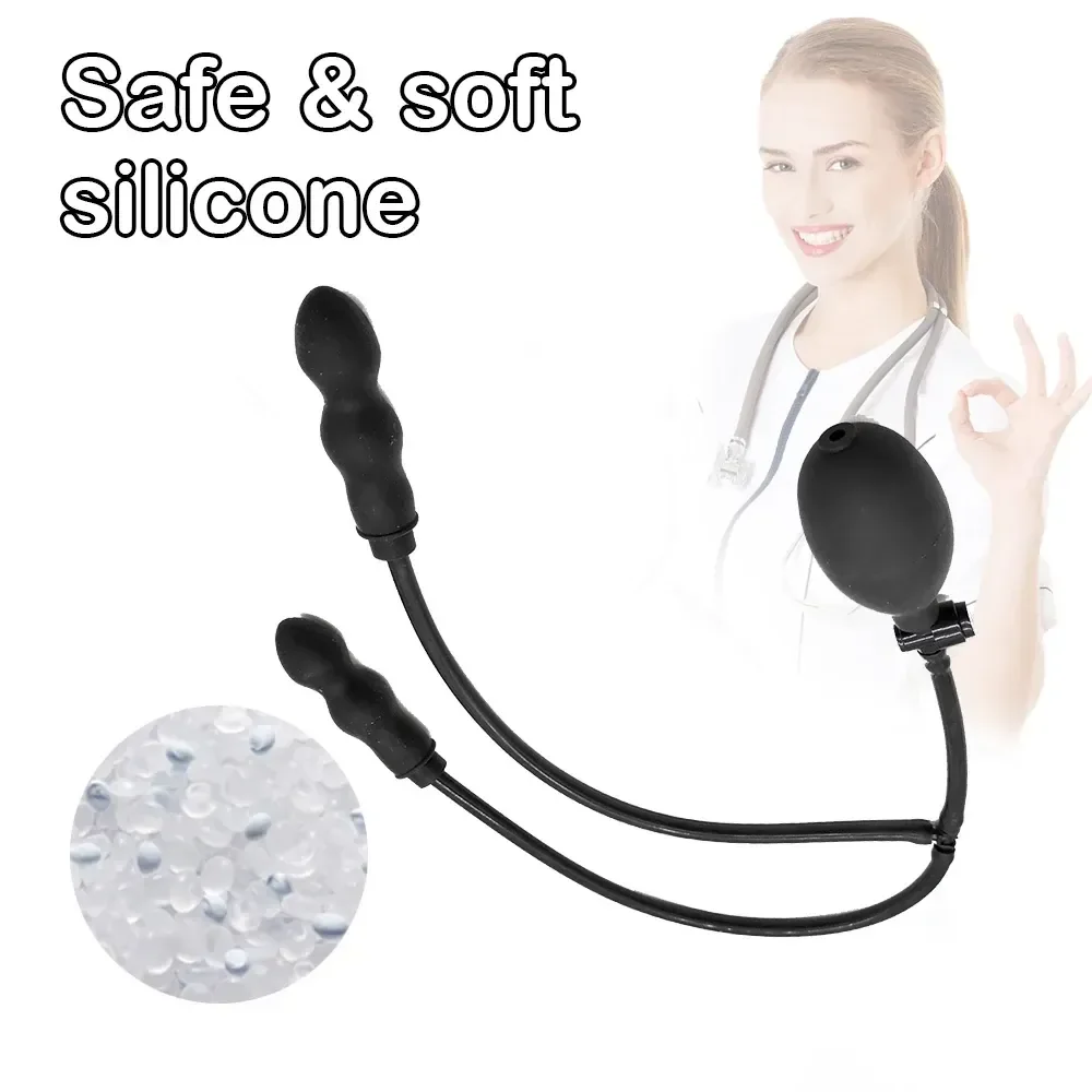 isensualflow de aufblasbarer analplug medizinischem silikon
