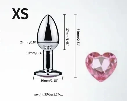 isensualflow de edelstahl butt plug herzdesign