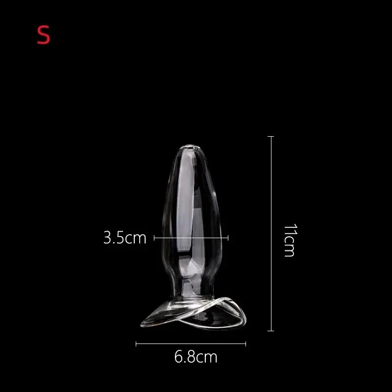 isensualflow de hohler anal plug glas 6.8cm maximaldurchmesser