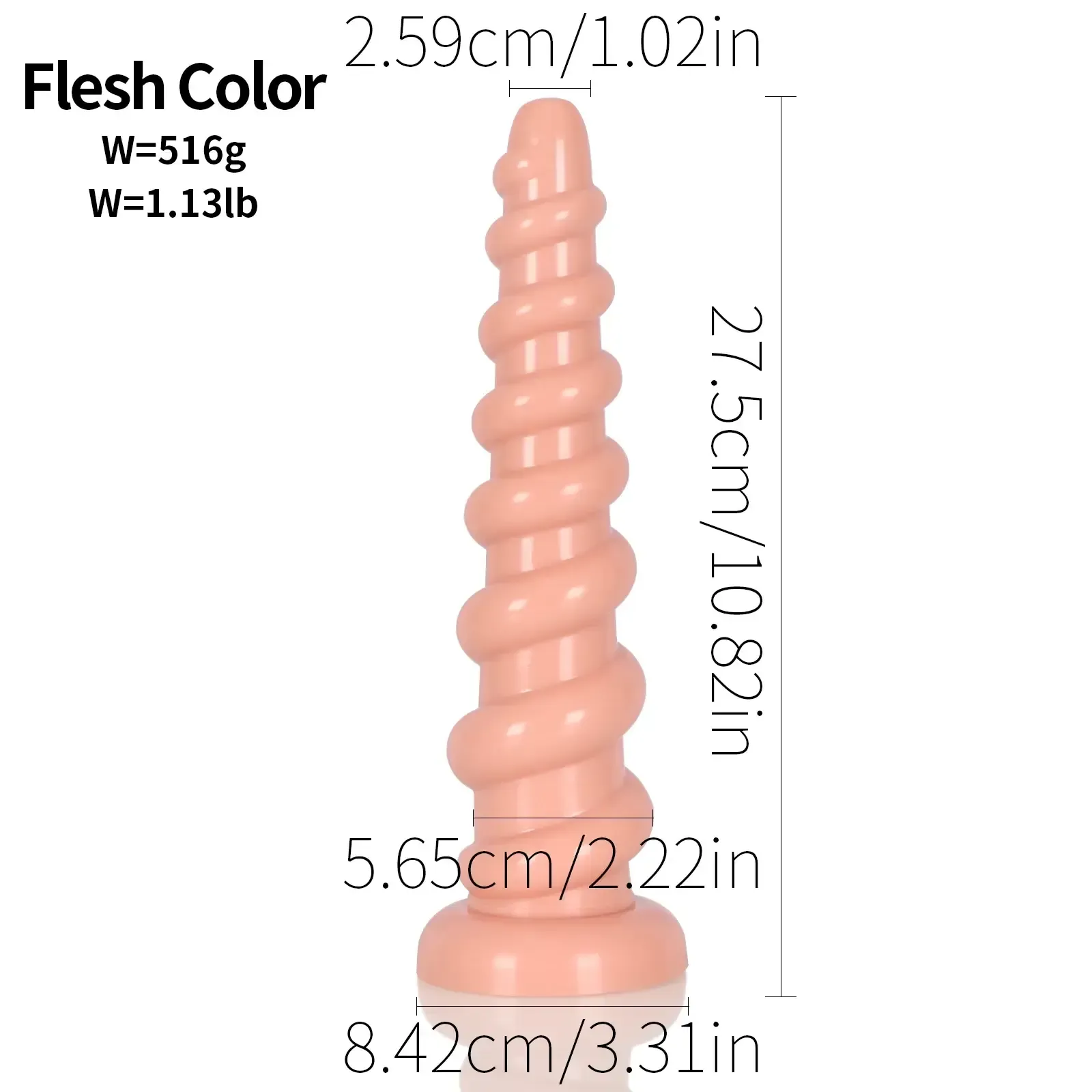 isensualflow de plastik anal plug spirale