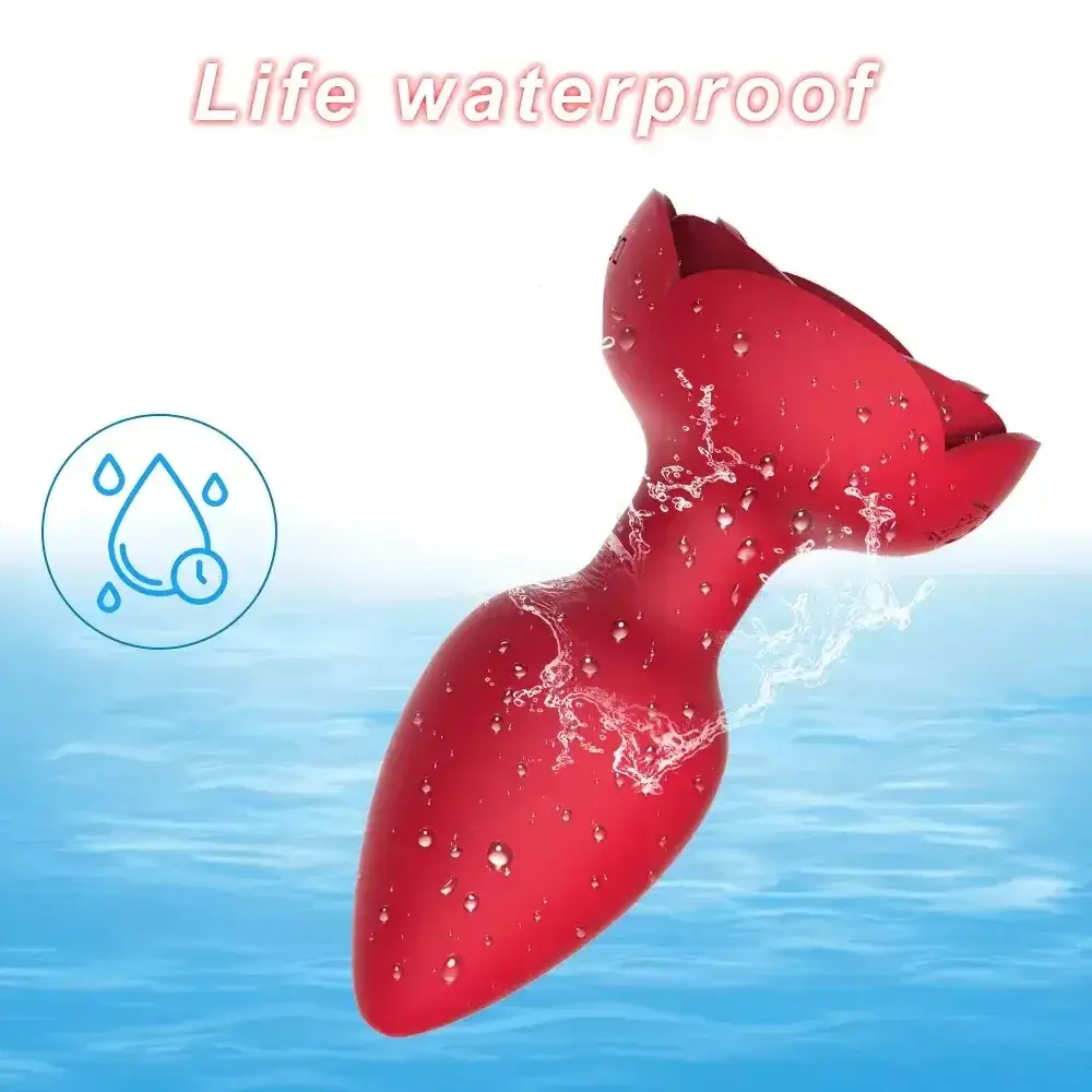 isensualflow de rosafarbener analplug silikon