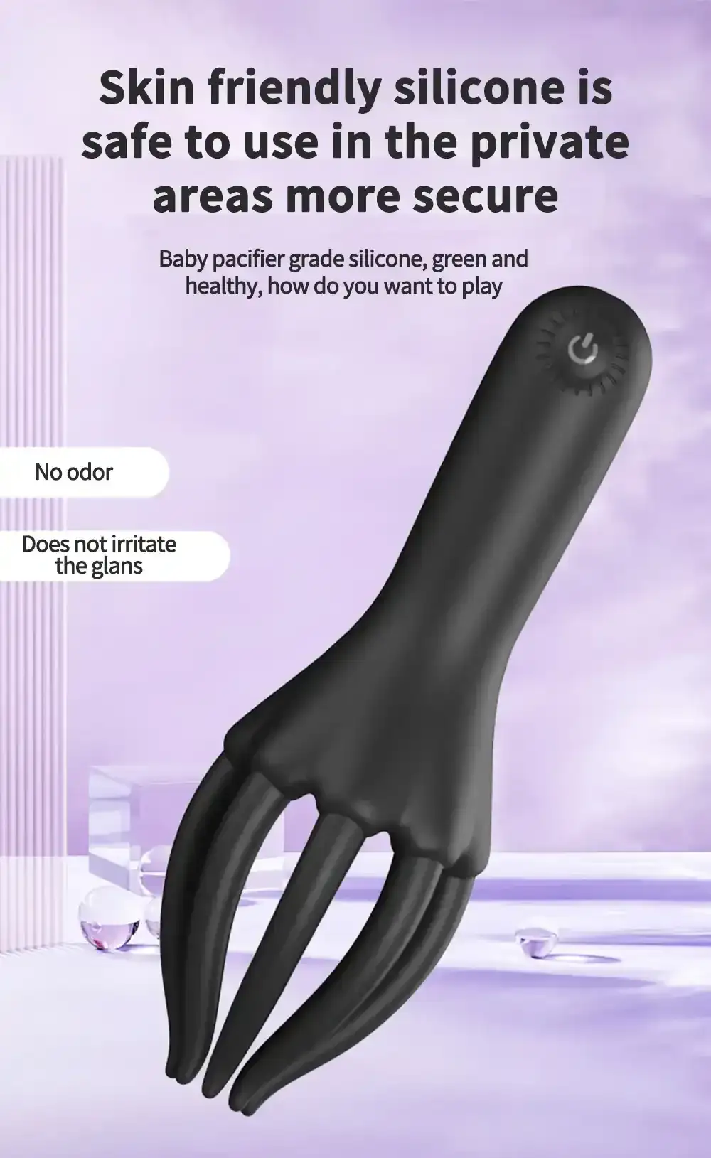 isensualflow de silikon analdildo octopus design