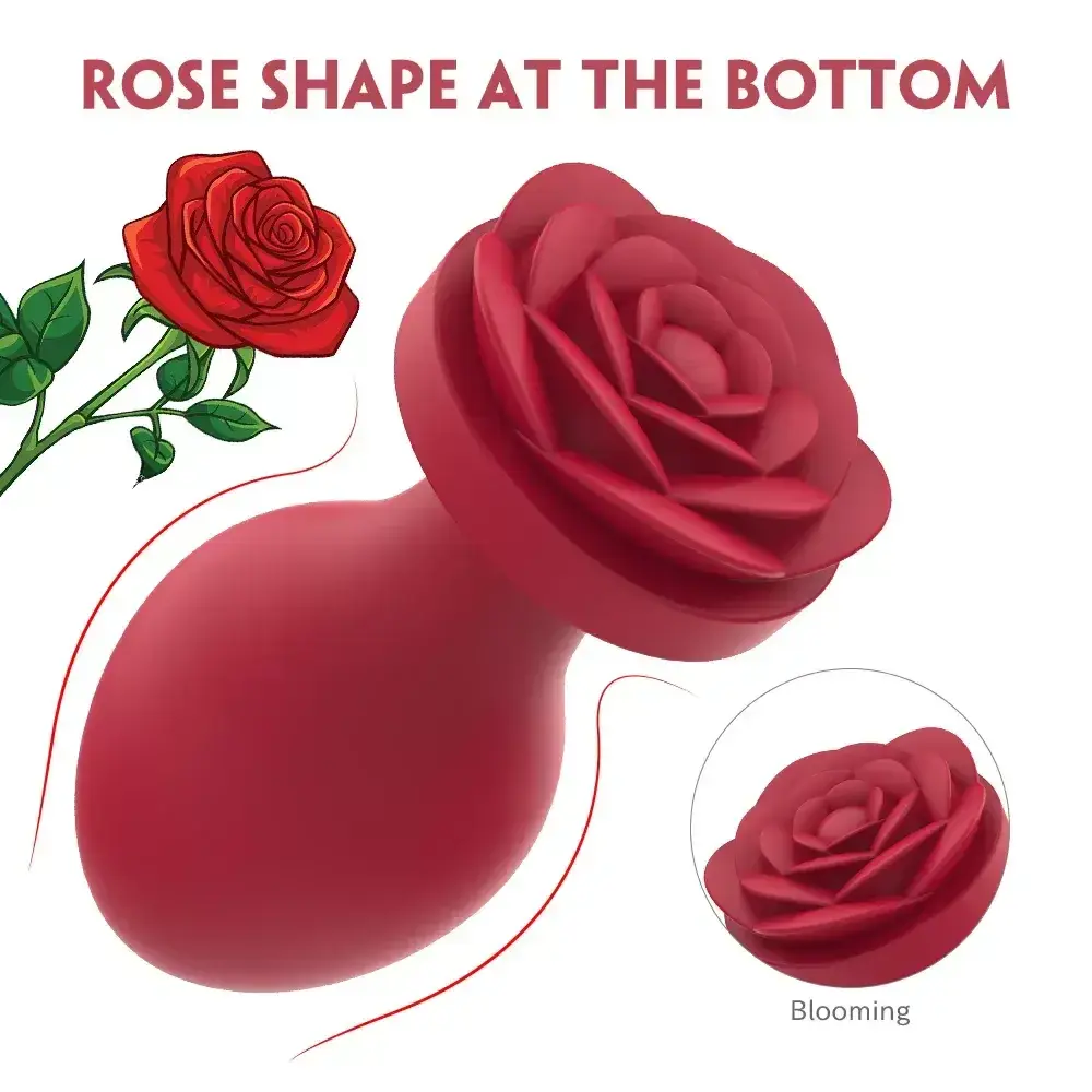 isensualflow de silikon analplug set rose