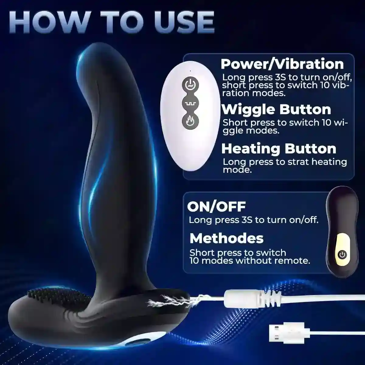 isensualflow de silikon butt plug mit doppelter stimulation