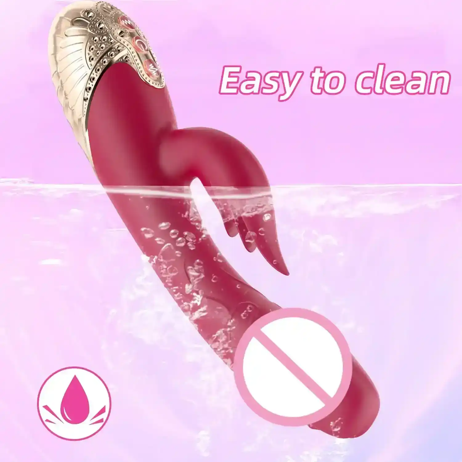kielformiger silikon vibrator doppelt