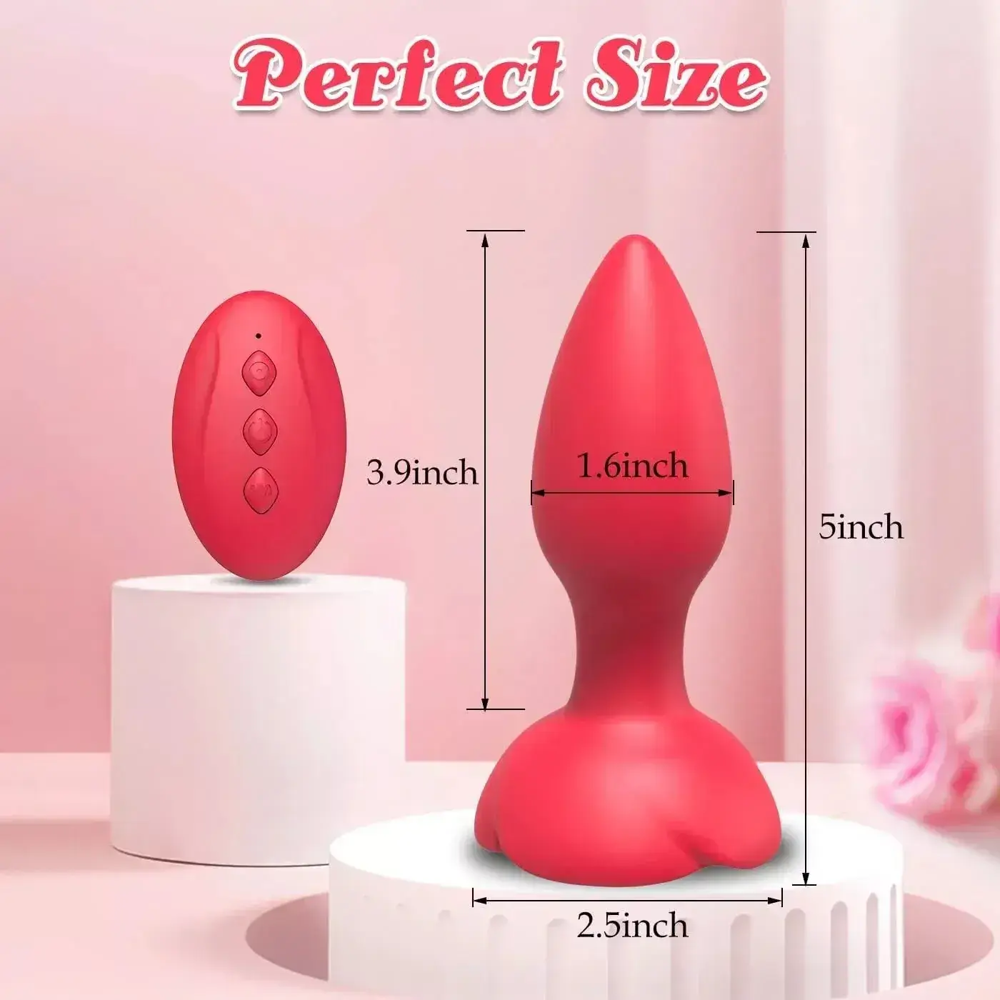 kleiner anal vibrator mit fernbedienung rosa