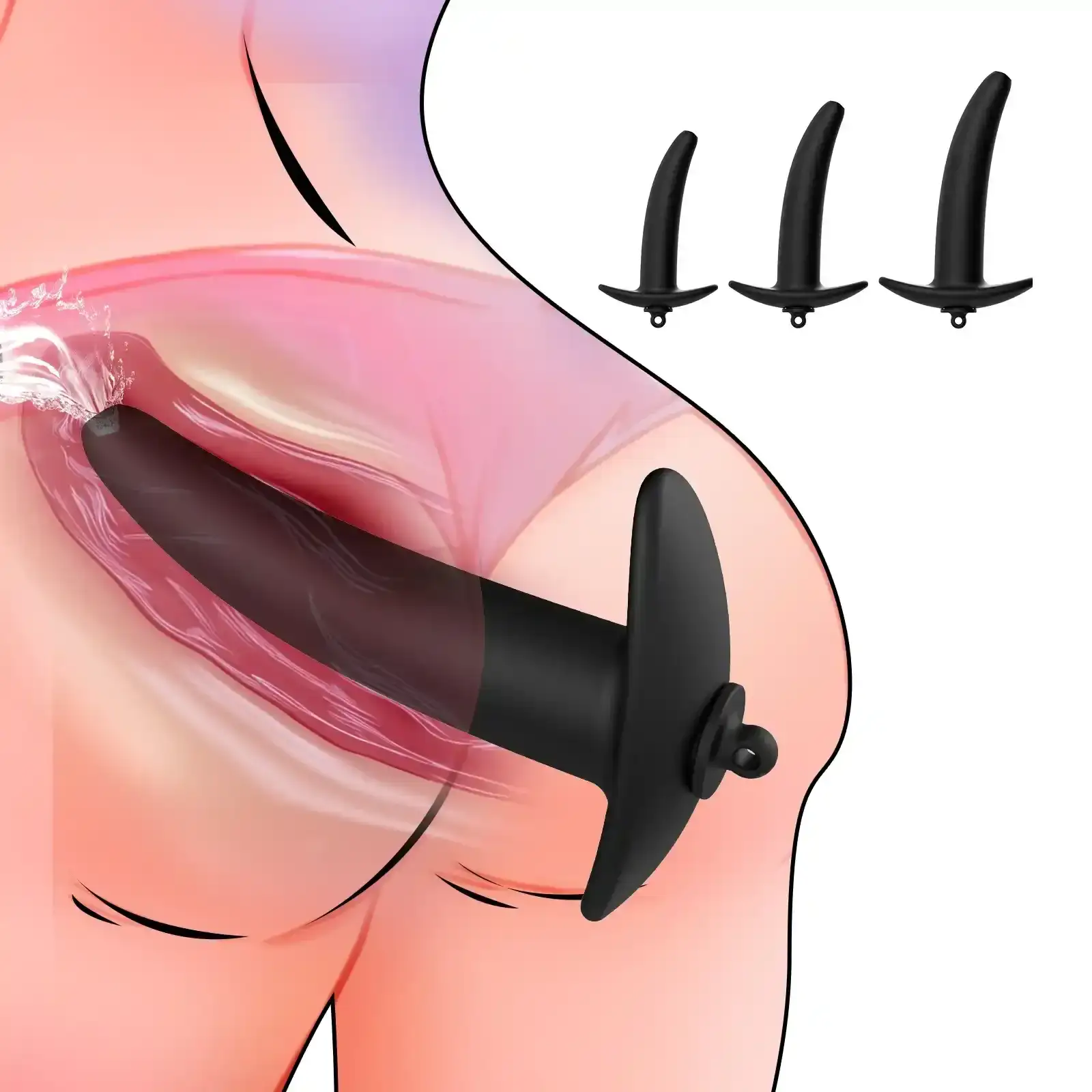 kleiner silikon anal plug 7