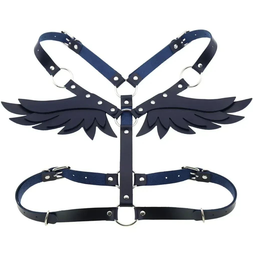 leder brustgurt engelsflugel