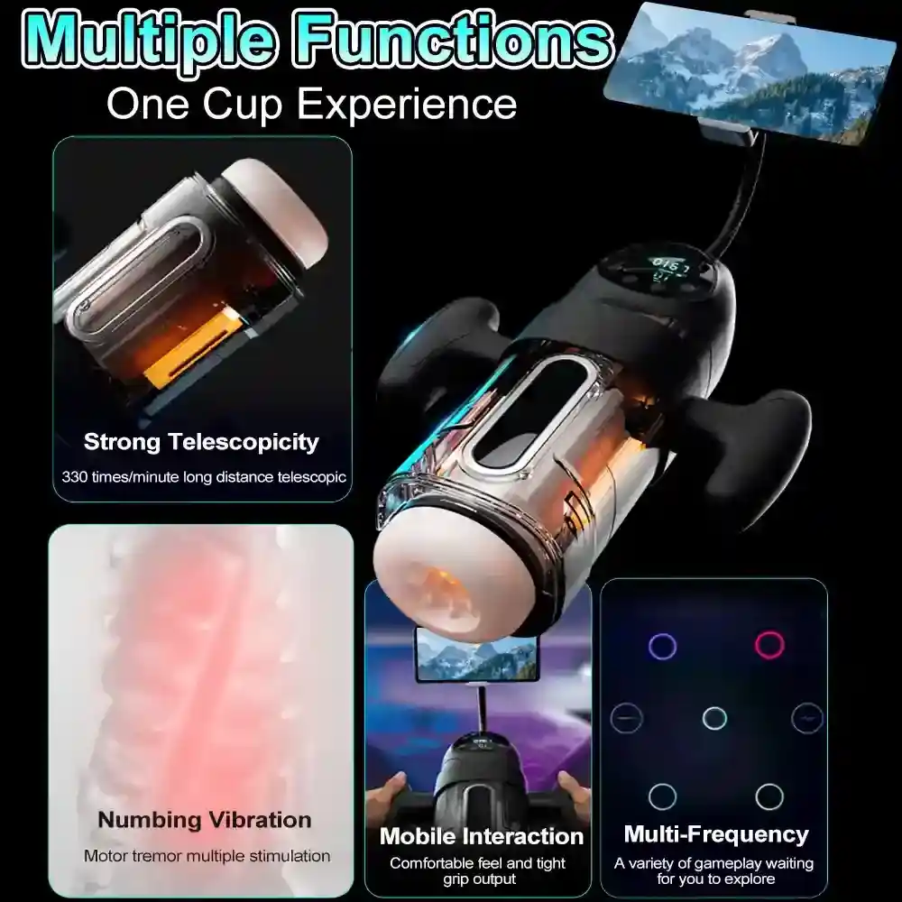 mannlicher masturbator mit 10 vibrationsmodi