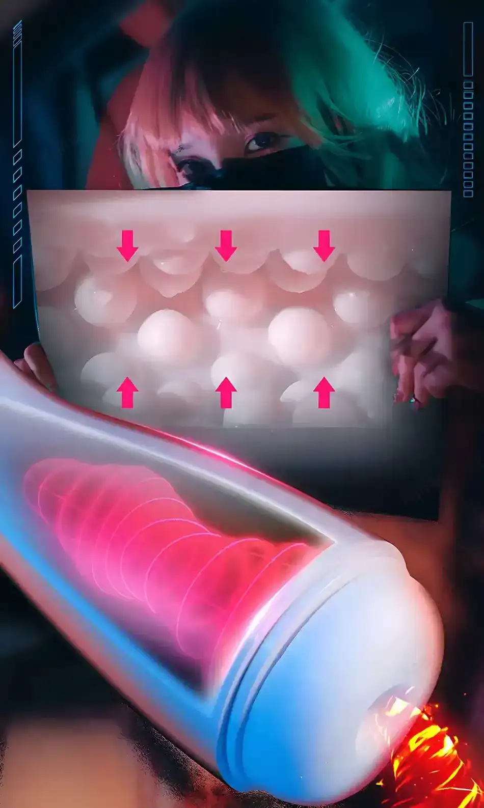 oral stimulator mit realistischer warme