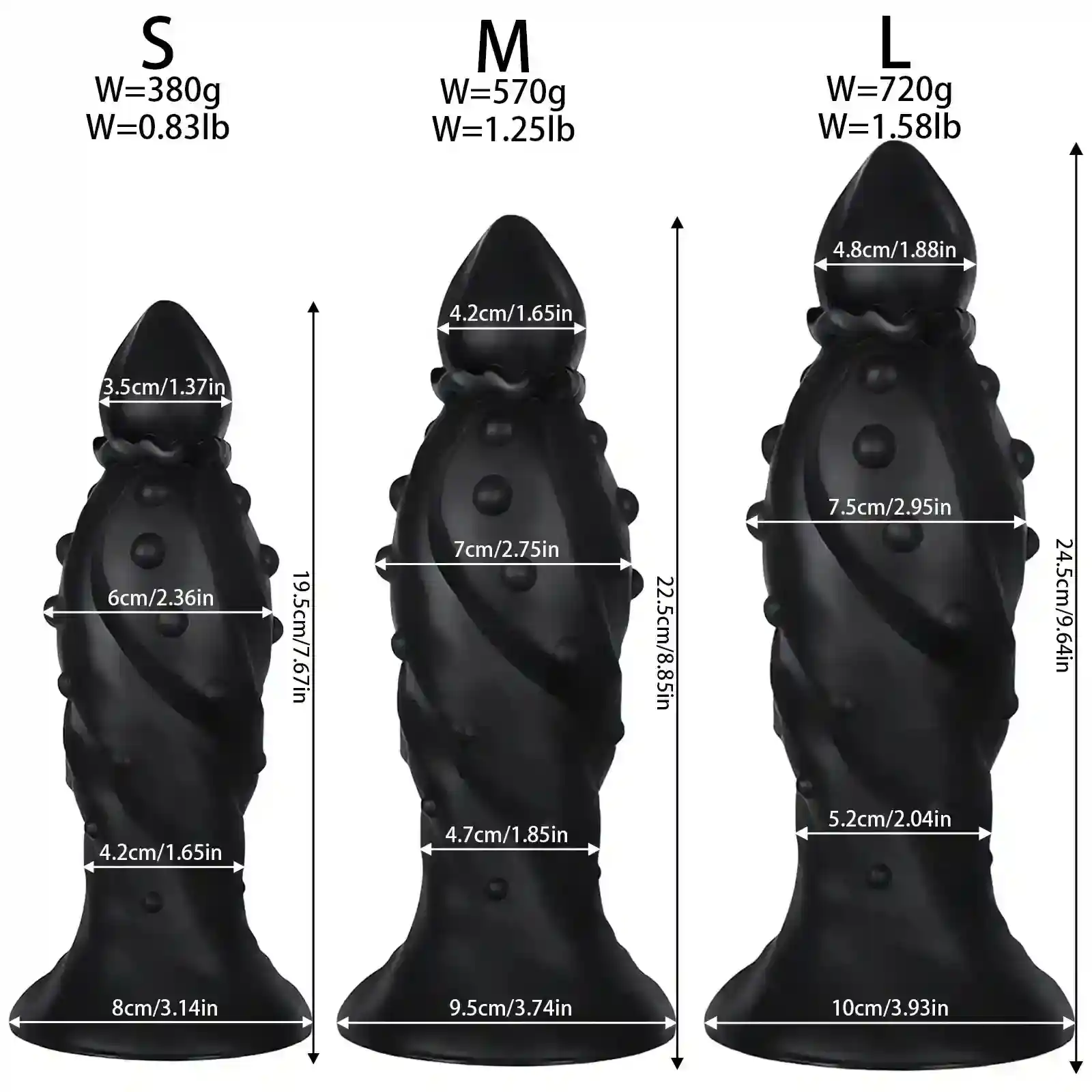 riesiger butt plug ergonomische form